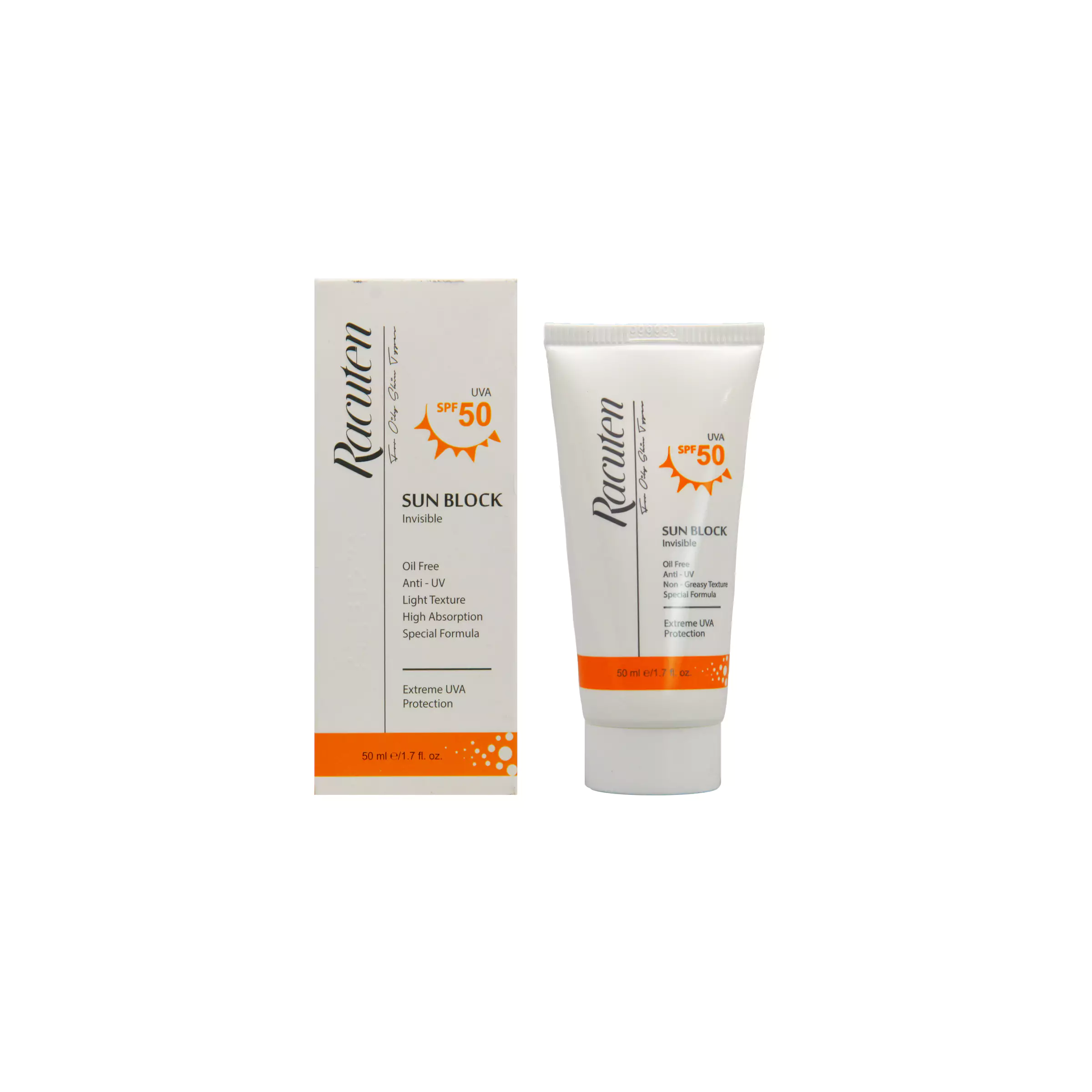 کرم ضد آفتاب بی رنگ پوست چرب و مختلط SPF50