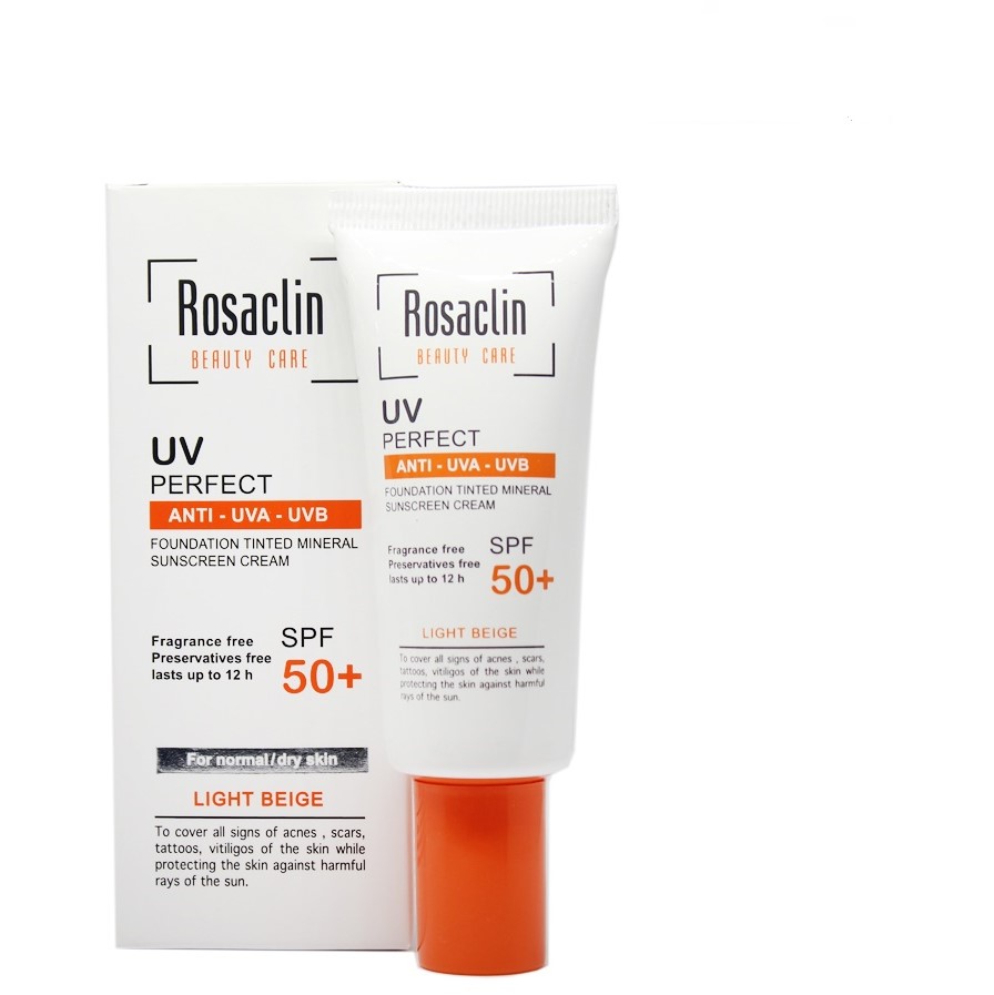 کرم ضد آفتاب رزاکلین پوست معمولی و خشک SPF50
