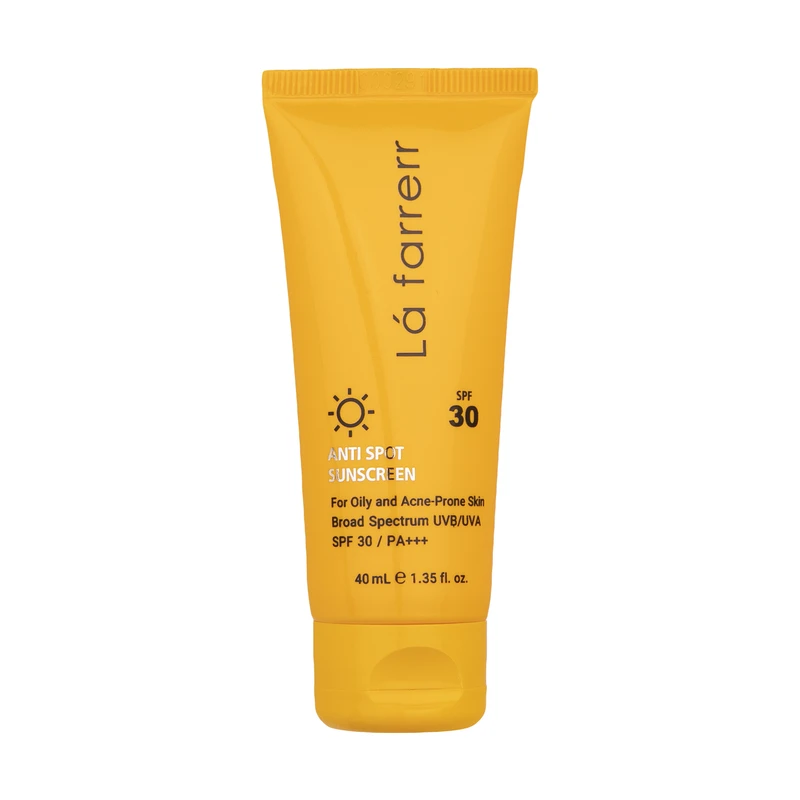 کرم ضد آفتاب و ضدلک بیرنگ لافارر SPF30 مناسب پوست چرب و مستعد آکنه 40 میلیلیتر