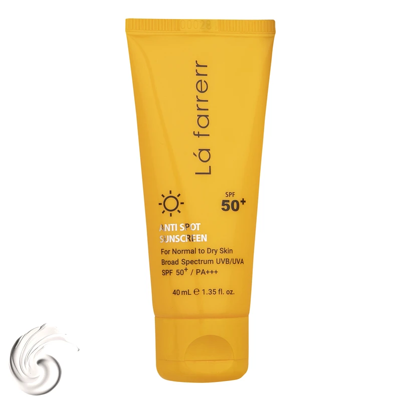 کرم ضد آفتاب و ضدلک بیرنگ لافارر SPF50 مناسب پوست خشک و معمولی حجم 40 میلیلیتر