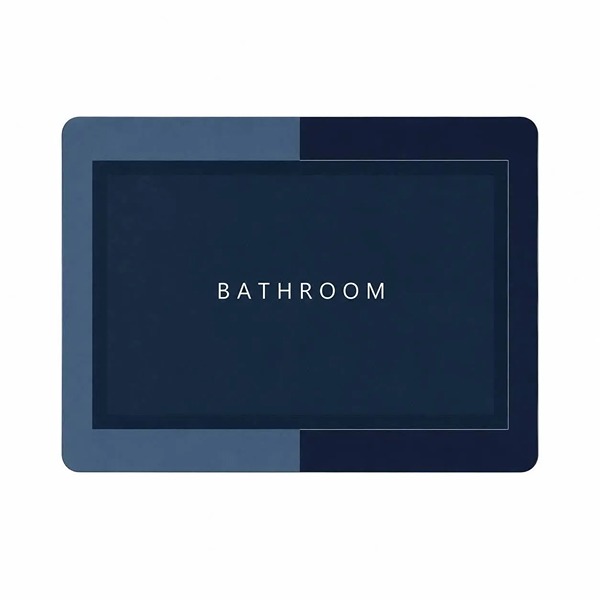 پادری سیلیکونی 80*50 مدل سرمه ای BATHROOM