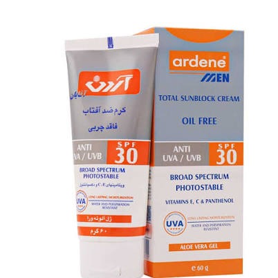 کرم آردن ضد آفتاب SPF30 مخصوص آقایان