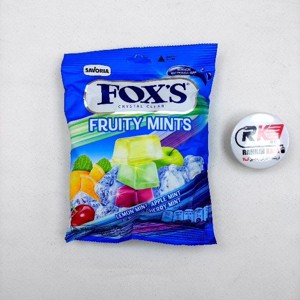 آبنبات سیب نعنا و لیمو نعنا 90 گرم اووال فوکس foxs