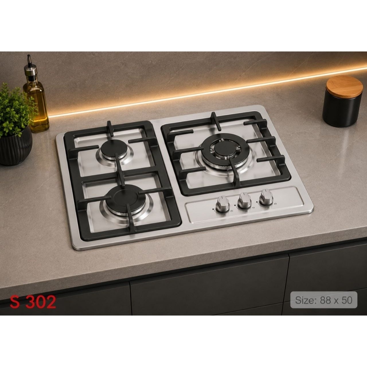 گاز رو میزی باکیفیت بارینو پلاس کد 302