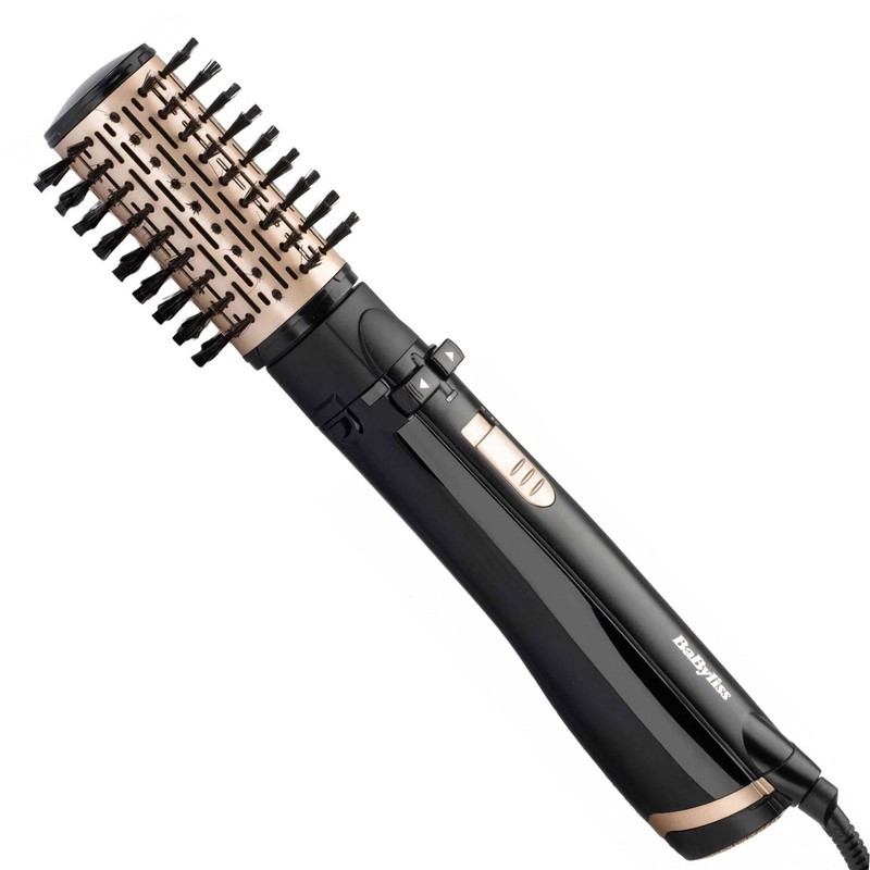 سشوار برس دار چرخشی 1000 وات بابیلیس مدل AS964ROE، موتور DC، وزن 1050 گرم، دارای سری برس دار گرد باریک، سری برس دار ت...