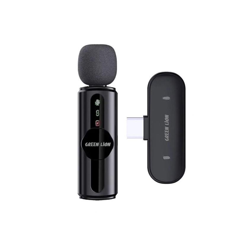 میکروفن بی سیم گرین لاین مدل GM-75X با درگاه اتصال USB-C لایتنینگ USB-A