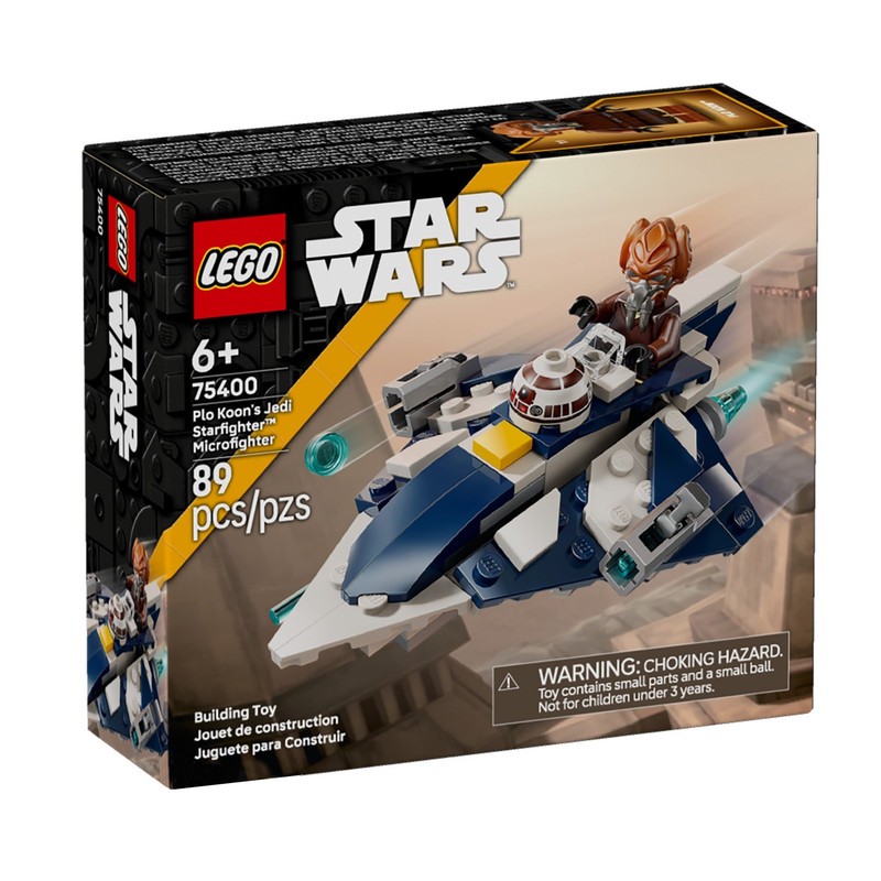 لگو 89 تکه سری استاروارز مدل Plo Koon s Jedi Starfighter Microfightere کد 75400