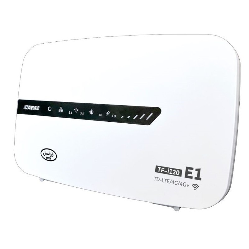 مودم 4G ایرانسل مدل TF-i120 E1 با فناوری LTE Cat 12، سرعت دانلود 600 مگابیت بر ثانیه، آپلود 100 مگابیت بر ثانیه، وای ...