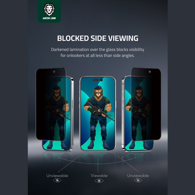 محافظ صفحه نمایش گرین لاین مدل 3D GN3DSFPY14P مناسب برای گوشی موبایل اپل iPhone 14 Pro
