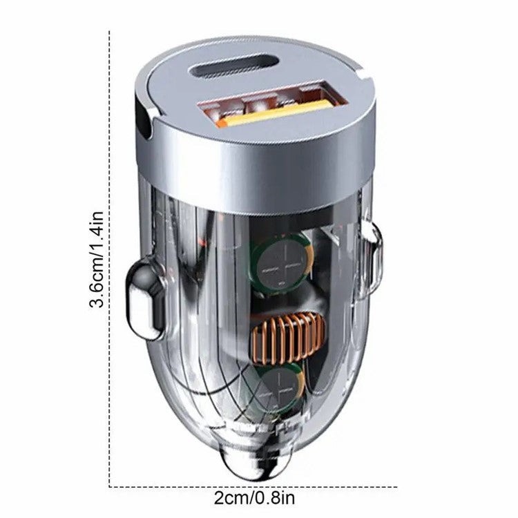 شارژر فندکی 120 وات مدل T99 P20S Invisible Mini