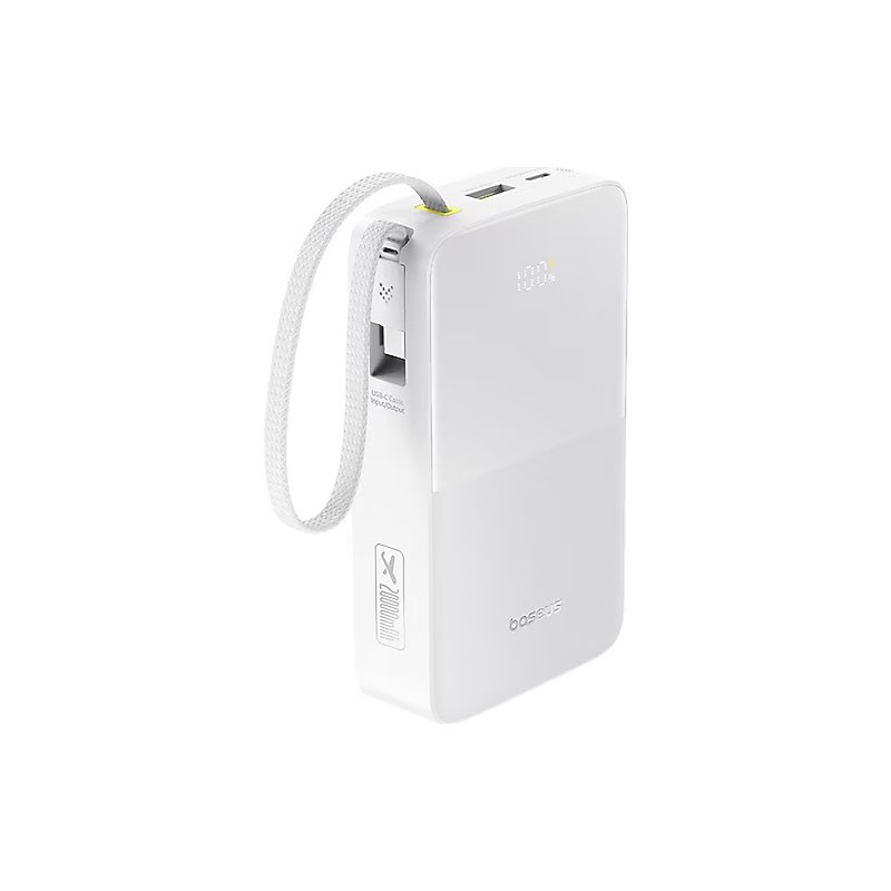 پاوربانک بی سیم 22.5 وات بیسوس مدل EnerFill FC51 Bipow2 Pro E0027700 ظرفیت 20000 میلی آمپرساعت