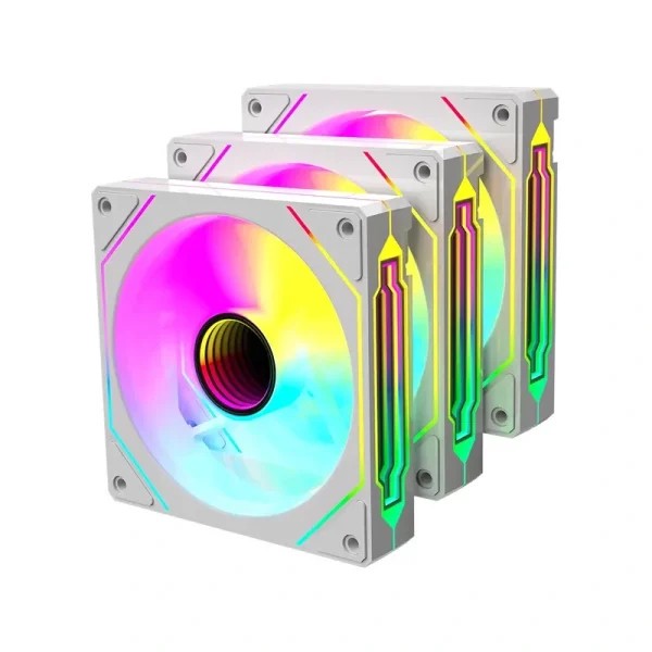 فن کیس ردراگون مدل GC-F015 سفید بسته 3 عددی