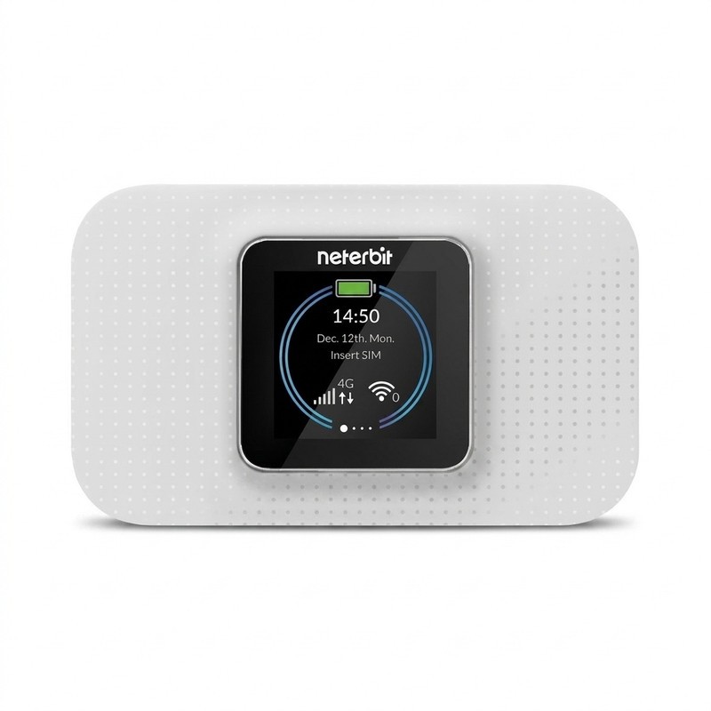 مودم قابل حمل 4G LTE نتربیت مدل NWR-940X با باتری 3000 میلی آمپر، پشتیبانی همزمان تا 32 کاربر، فناوری Wi-Fi 6، سرعت د...