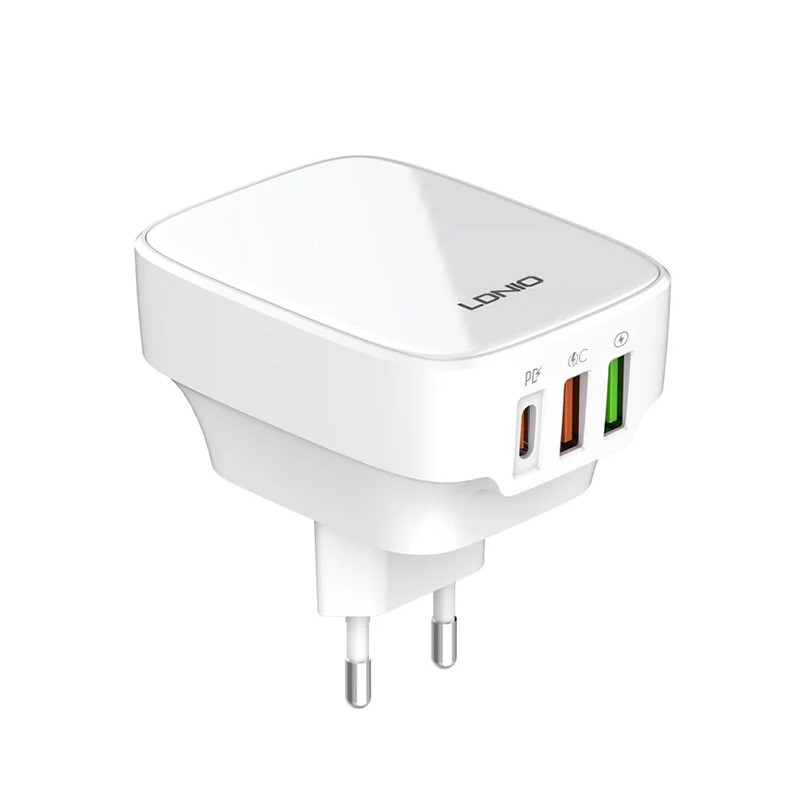 شارژر دیواری 32 وات الدینیو مدل Q334 به همراه کابل USB-C