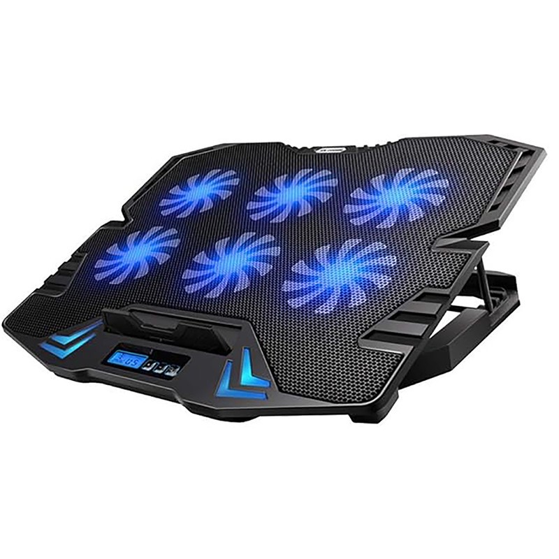 پایه خنک کننده لپ تاپ آیس کول مدل BLUE LIGHT6FAN کد GAMMING