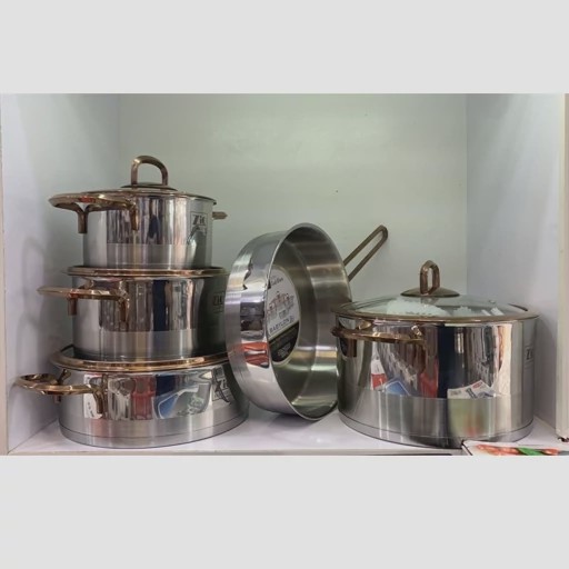 سرویس قابلمه 9 پارچه استیل زیو مدل ZCS 1390