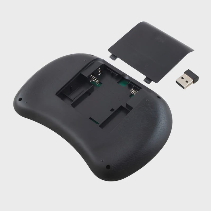 کیبورد بی سیم RTMWK08 مینی کیبورد وایرلس با تاچ پد، نور پس زمینه و دانگل USB