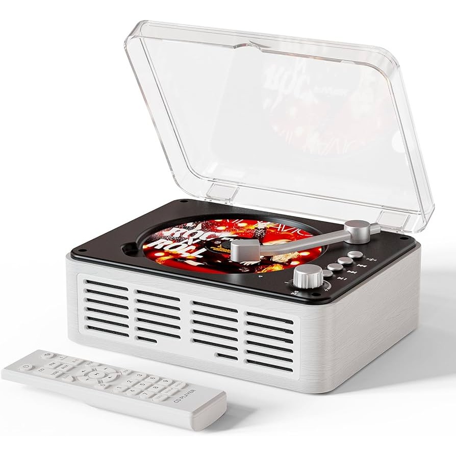 پخش کننده موسیقی نوستالژیک CARONSORT مدل Retro Bluetooth CD Player