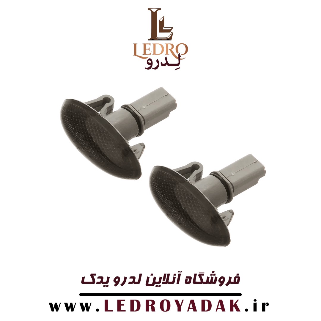راهنما روی گلگیر مناسب پژو 206 رنگ دودی دو عددی