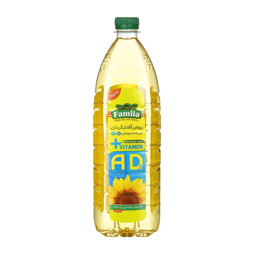 روغن آفتابگردان غنی شده با ویتامین A و D فامیلا