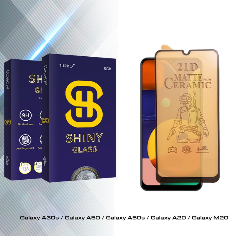 محافظ صفحه نمایش سرامیکی مات آتوچبو مدل Shiny Glass مناسب برای گوشی موبایل سامسونگ Galaxy A30s Galaxy A50 Galaxy A50s...
