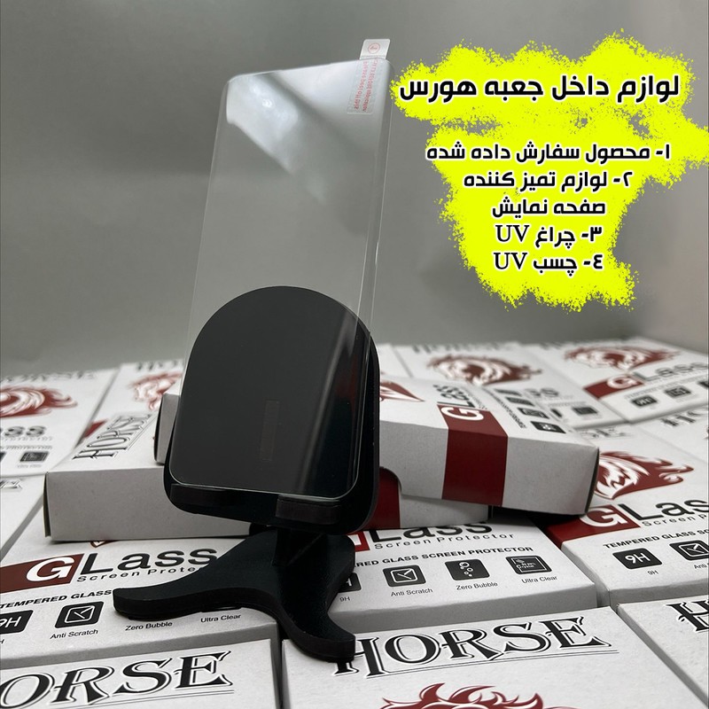 محافظ صفحه نمایش یووی هورس مدل UVNANOMTBH مناسب برای گوشی موبایل سامسونگ Galaxy S6 edge به همراه محافظ پشت گوشی