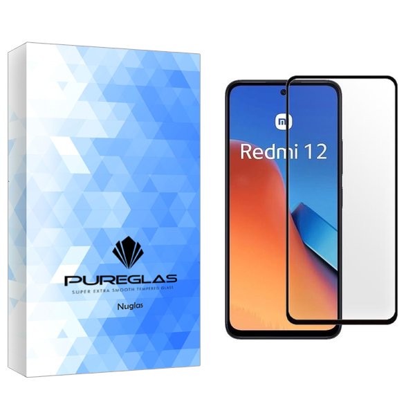 محافظ صفحه نمایش شیشه ای پیور گلس مدل NueGlas مناسب برای گوشی موبایل شیائومی Redmi 12