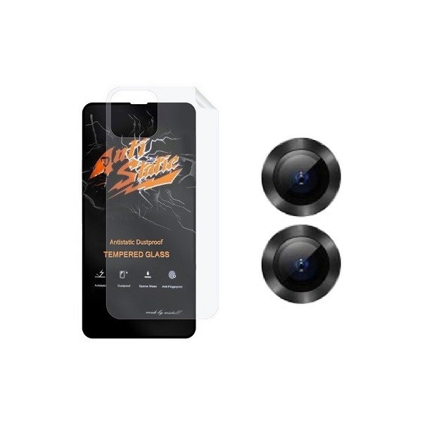 محافظ صفحه نمایش مدل 2ASN مناسب برای گوشی موبایل اپل iPhone 13 mini به همراه محافظ پشت گوشی و محافظ لنز دوربین