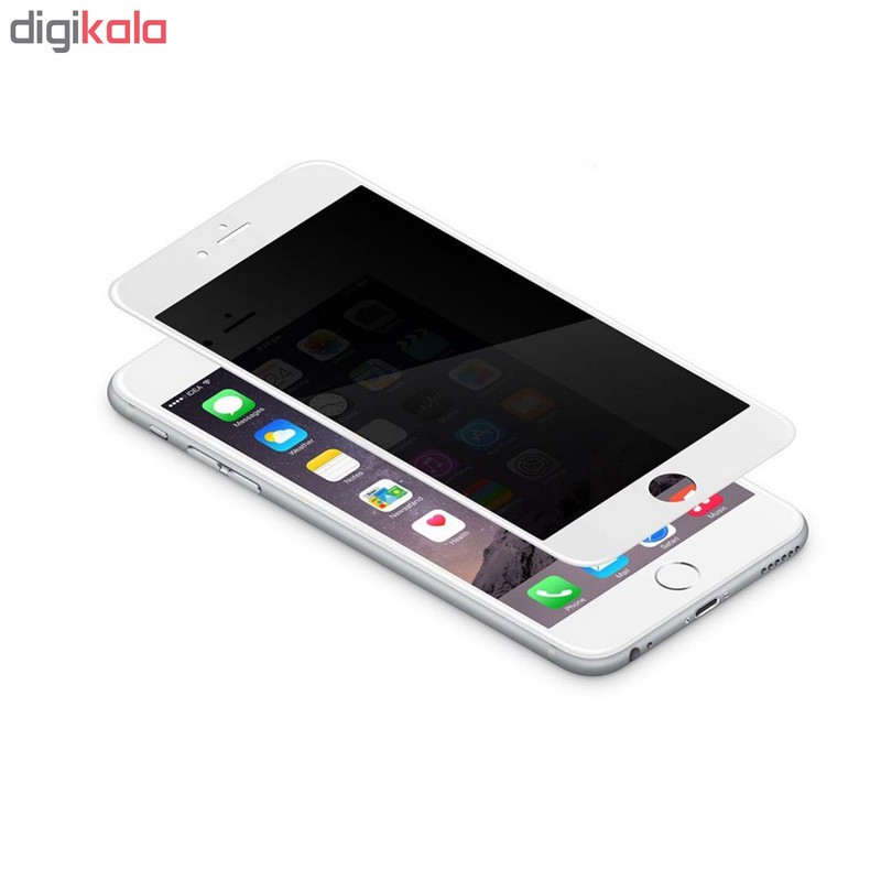 محافظ صفحه نمایش حریم شخصی اسپایدر مدل S-FG002 مناسب برای گوشی موبایل اپل iPhone 8 plus به همراه محافظ لنز دوربین