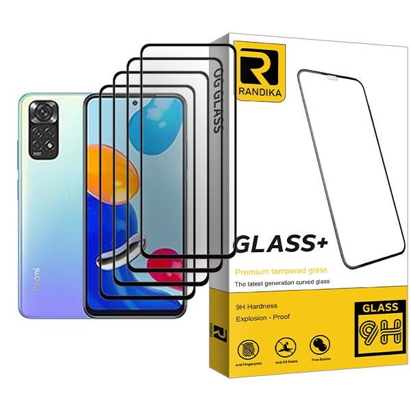 محافظ صفحه نمایش راندیکا مدل Randika Glass MIX004 مناسب برای گوشی موبایل شیائومی Redmi Note 11 بسته چهار عددی