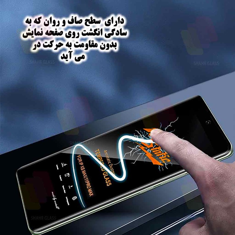 محافظ صفحه نمایش آنتی استاتیک شهر گلس مدل ANTISTA مناسب برای گوشی موبایل شیائومی Redmi Note 12 Pro 4G Note 12 Pro 5G ...