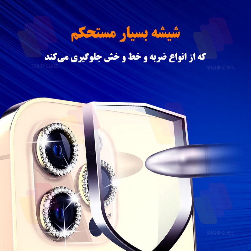 محافظ لنز دوربین شیشه ای شهر گلس مدل NRIS20 مناسب برای گوشی موبایل سامسونگ Galaxy A15 4G Galaxy A15 5G Galaxy A25 5G
