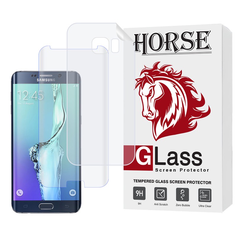 محافظ صفحه نمایش یووی هورس مدل UVNANOMTBH مناسب برای گوشی موبایل سامسونگ Galaxy S6 edge به همراه محافظ پشت گوشی