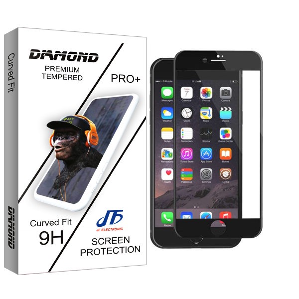 محافظ صفحه نمایش سرامیکی جی اف مدل Diamond glass مناسب برای گوشی موبایل اپل Iphone 7