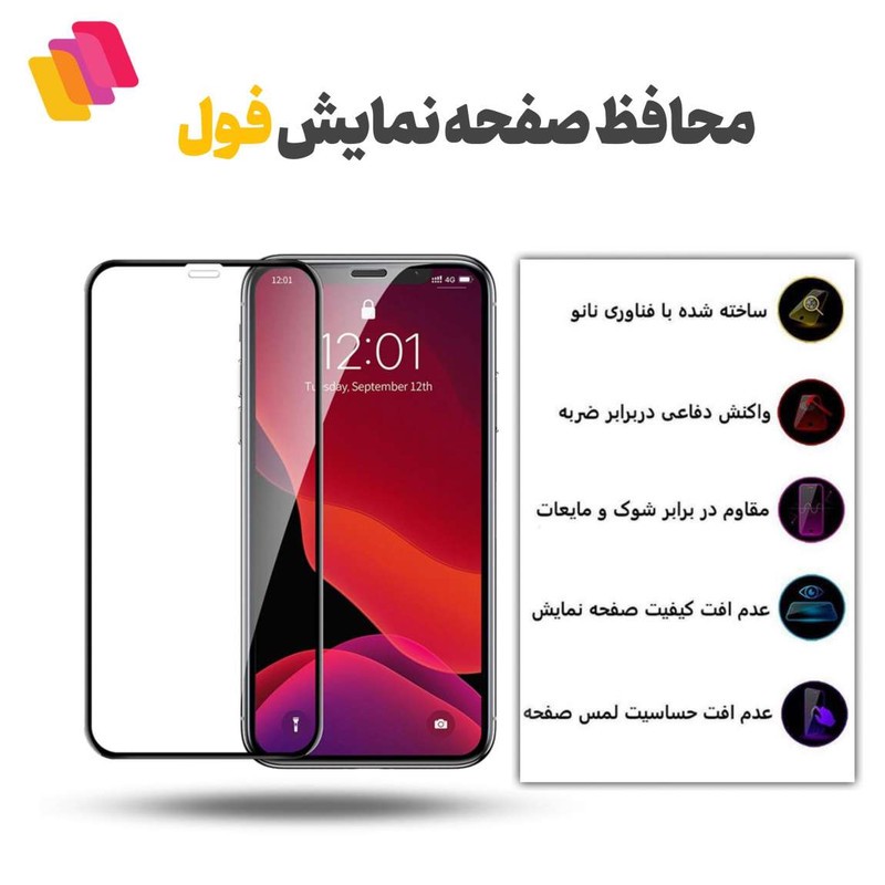 محافظ صفحه نمایش شهر گلس مدل FULPLUSSH مناسب برای گوشی موبایل شیائومی Redmi 7A