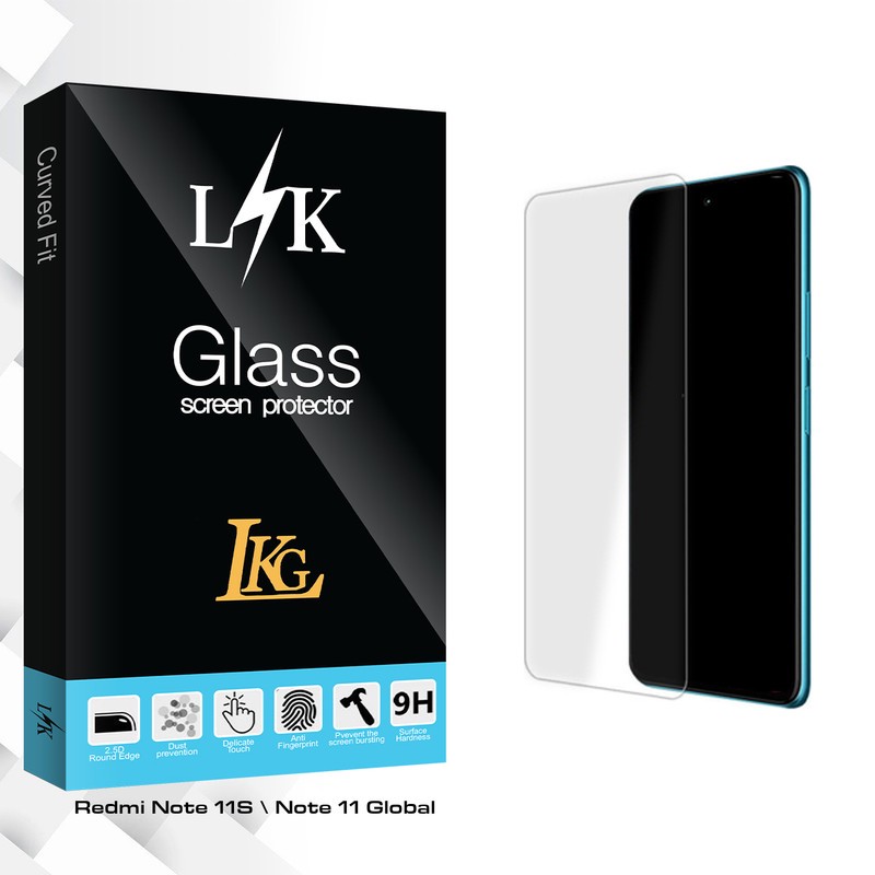 محافظ صفحه نمایش شیشه ای ال کا جی مدل LK Glass MIX مناسب برای گوشی موبایل شیائومی Redmi Note 11S Note 11 Global