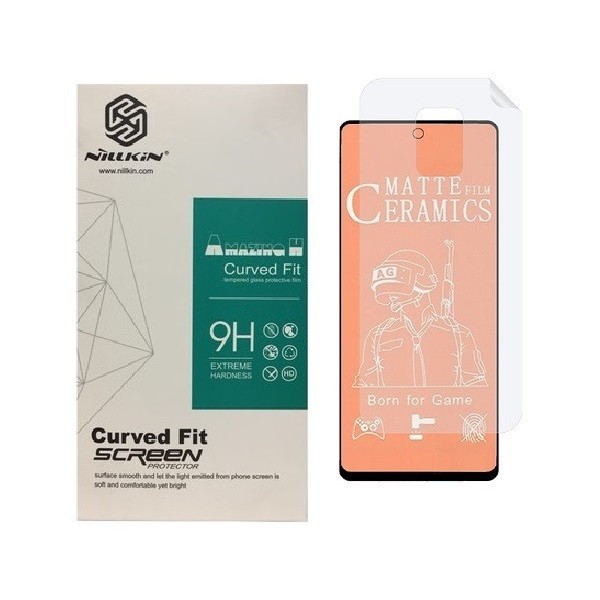 محافظ صفحه نمایش مات مدل 2CMN مناسب برای گوشی موبایل شیائومی Redmi Note 9s به همراه محافظ پشت گوشی