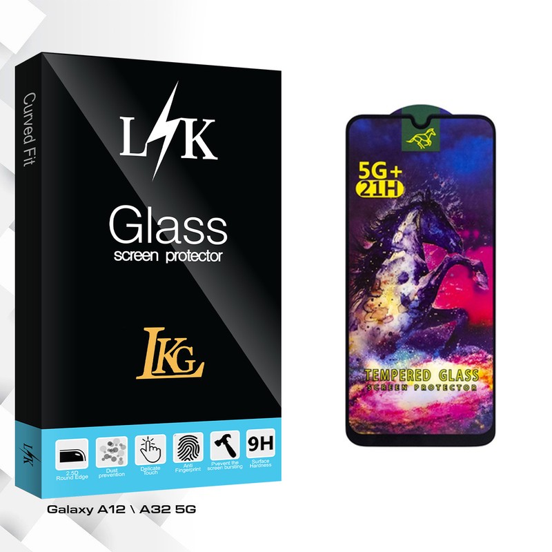 محافظ صفحه نمایش شیشه ای ال کا جی مدل LK HORSE مناسب برای گوشی موبایل سامسونگ Galaxy A12 A32 5G