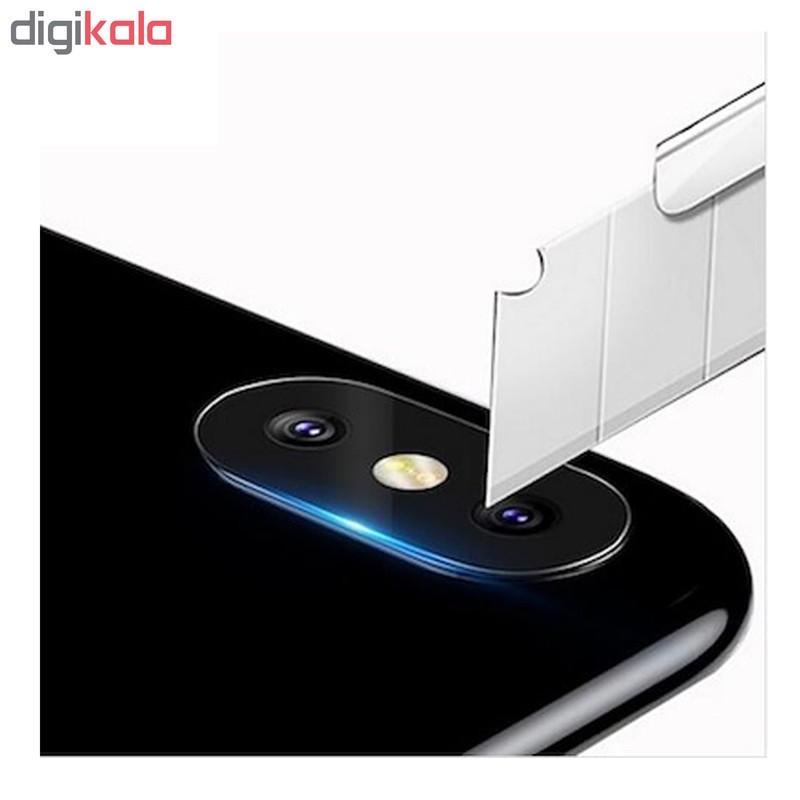 محافظ صفحه نمایش حریم شخصی اسپایدر مدل S-FG002 مناسب برای گوشی موبایل اپل iPhone 8 plus به همراه محافظ لنز دوربین