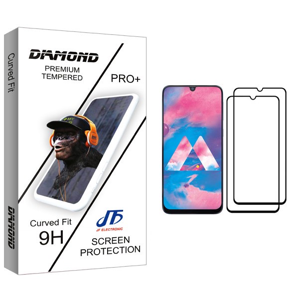 محافظ صفحه نمایش جی اف مدل Diamond glass مناسب برای گوشی موبایل سامسونگ Galaxy M30 بسته دو عددی