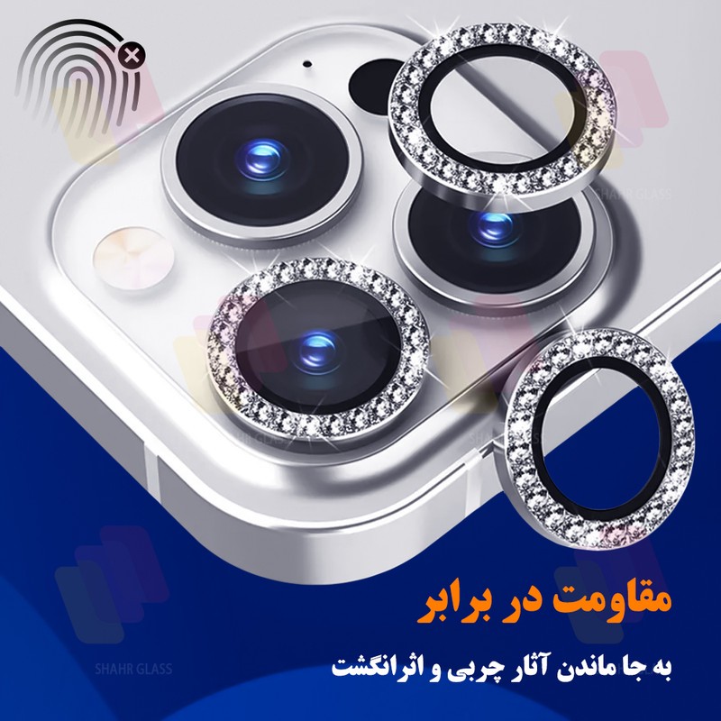 محافظ لنز دوربین شیشه ای شهر گلس مدل NRIS20 مناسب برای گوشی موبایل سامسونگ Galaxy A15 4G Galaxy A15 5G Galaxy A25 5G