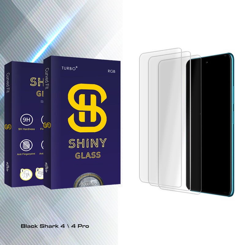 محافظ صفحه نمایش شیشه ای آتوچبو مدل Shiny Glass MIX مناسب برای گوشی موبایل شیائومی Black Shark 4 4 Pro بسته سه عددی