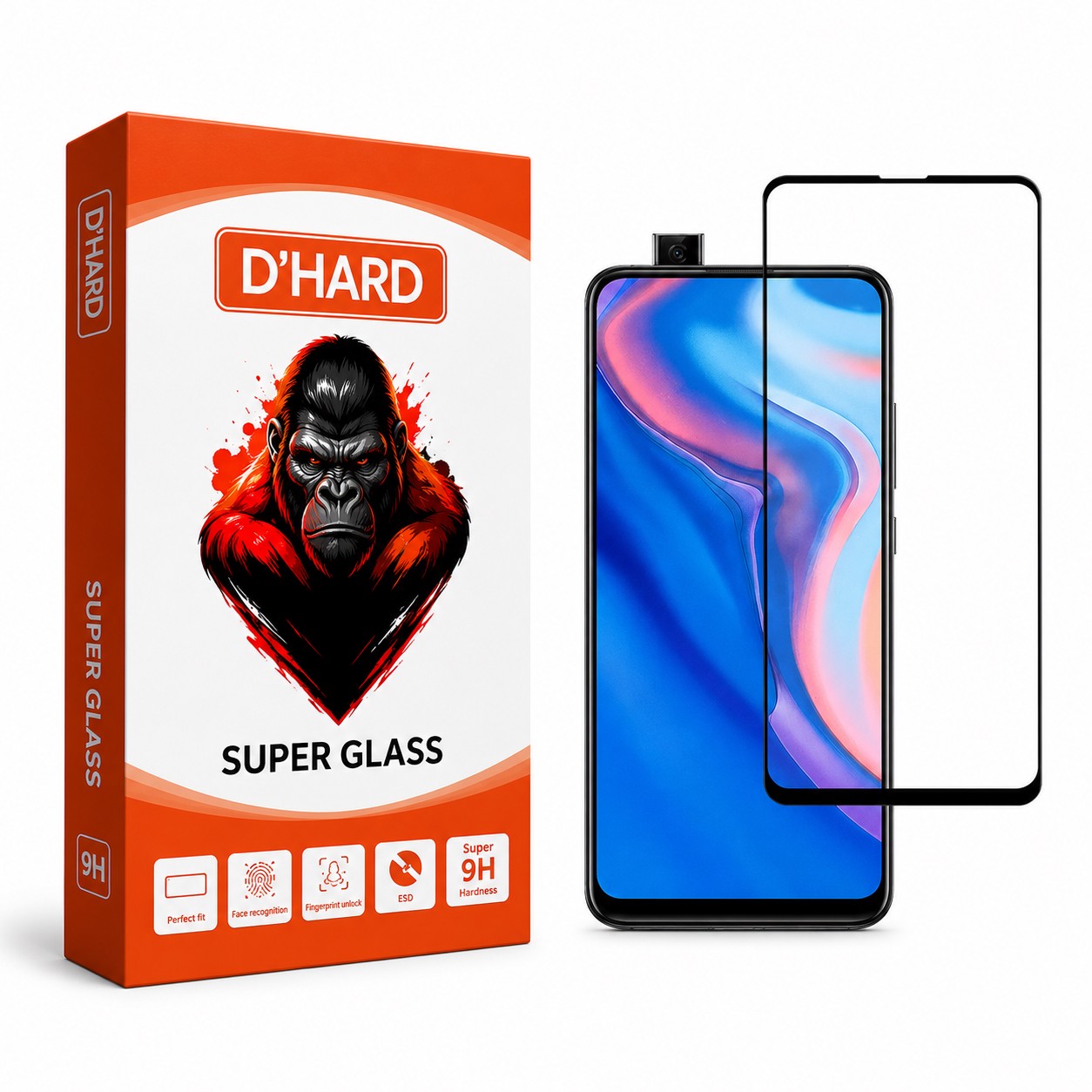 محافظ صفحه نمایش D HARDمدل FULSLLI مناسب برای گوشی موبایل هوآوی Y9s Y9 Prime 2019 P Smart Z Honor 9X Pro Honor 9X
