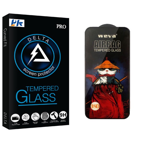 محافظ صفحه نمایش شیشه ای پی کی مدل Delta Glass Airbag مناسب برای گوشی موبایل شیائومی Redmi note 10 5G