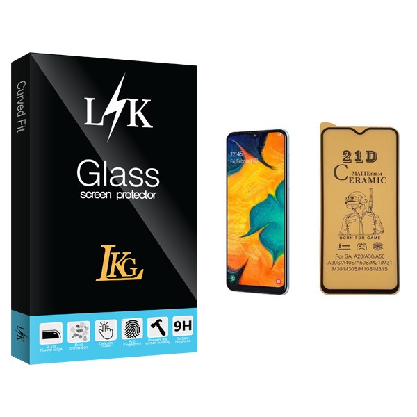 محافظ صفحه نمایش سرامیکی ال کا جی مدل LK Glass مناسب برای گوشی موبایل سامسونگ Galaxy A30