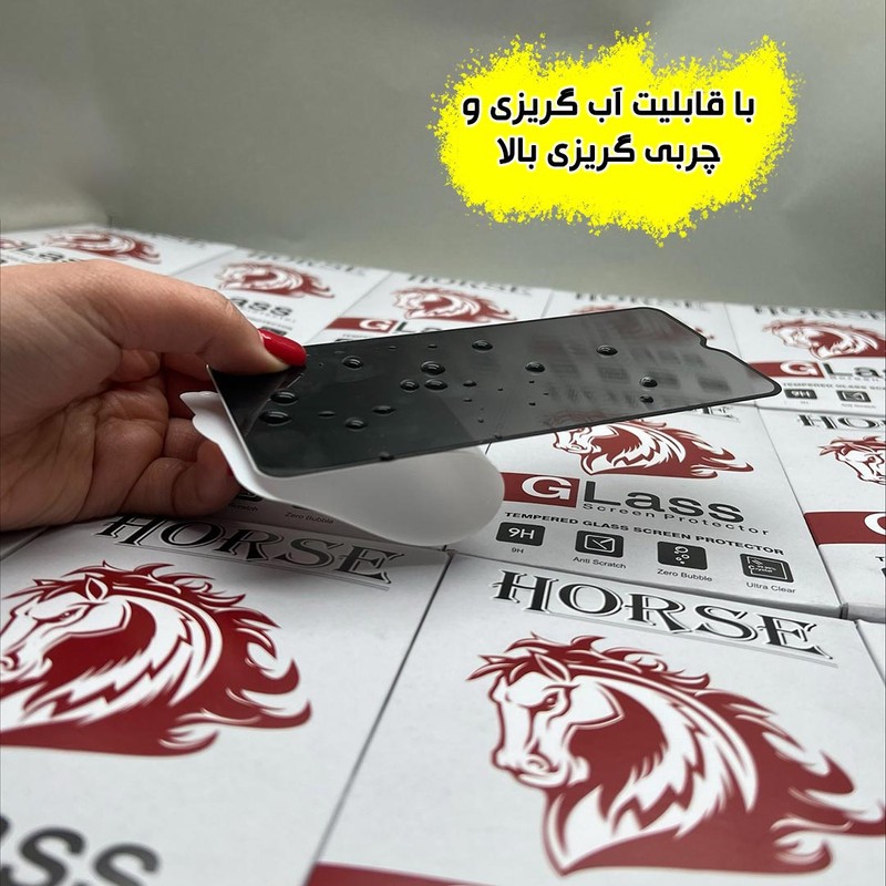 محافظ صفحه نمایش حریم شخصی هورس مدل PRIVFULLH مناسب برای گوشی موبایل اپل iPhone 14 Pro Max