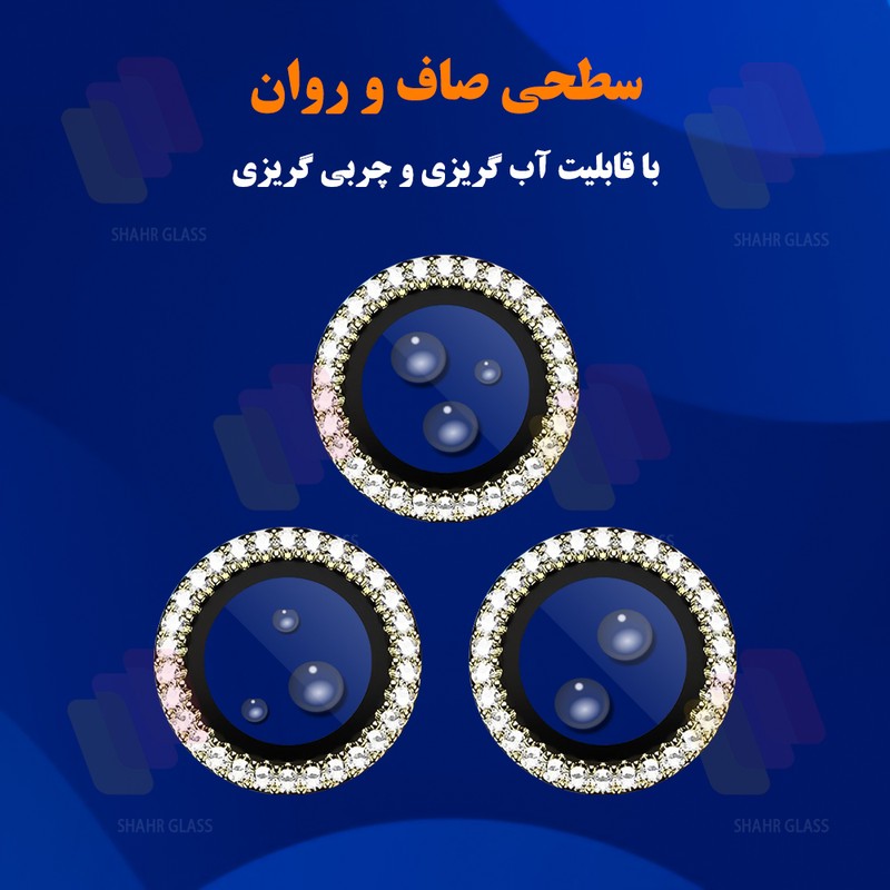 محافظ لنز دوربین شیشه ای شهر گلس مدل NRIS20 مناسب برای گوشی موبایل سامسونگ Galaxy A15 4G Galaxy A15 5G Galaxy A25 5G