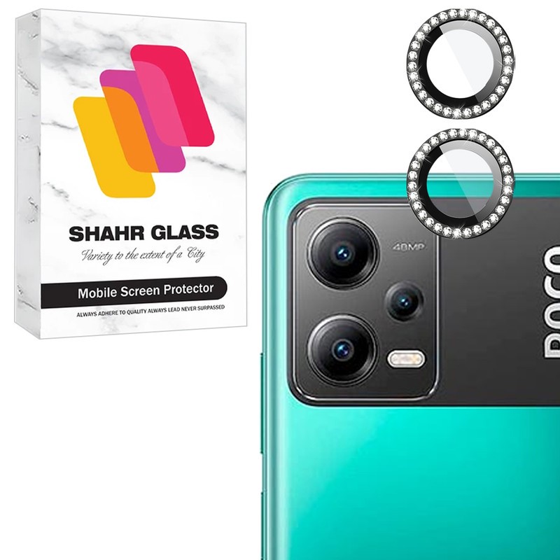 محافظ لنز دوربین شیشه ای شهر گلس مدل NRIS20 مناسب برای گوشی موبایل شیائومی Redmi Note 12 5G Poco X5