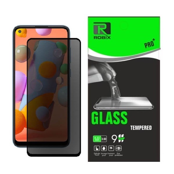 محافظ صفحه نمایش حریم شخصی روبیکس مدل FL-A11 مناسب برای گوشی موبایل سامسونگ Galaxy A11
