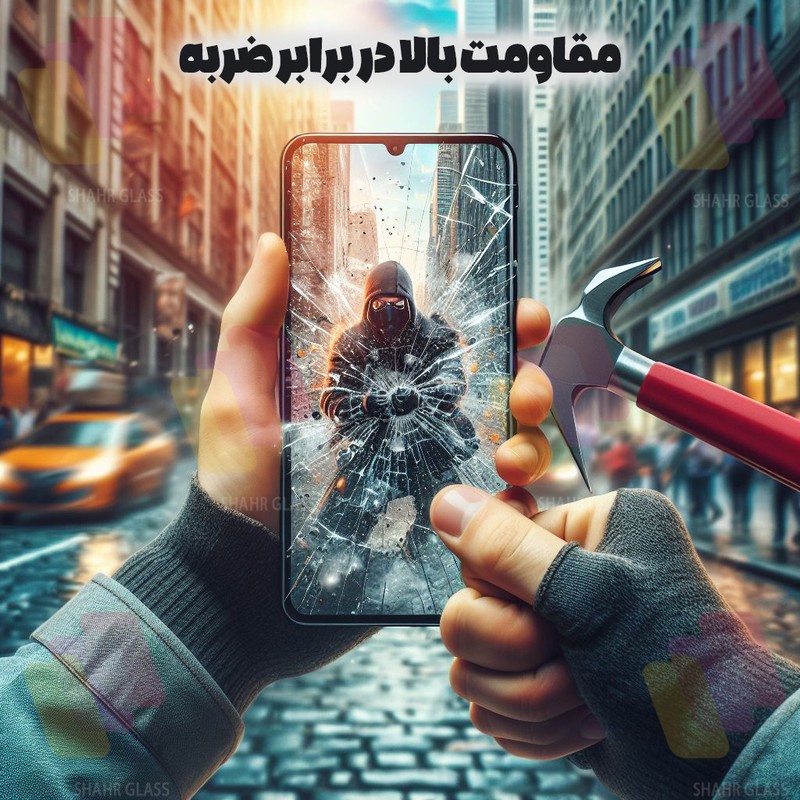 محافظ صفحه نمایش شهر گلس مدل FULPLUSSH مناسب برای گوشی موبایل سامسونگ Galaxy A22 5G